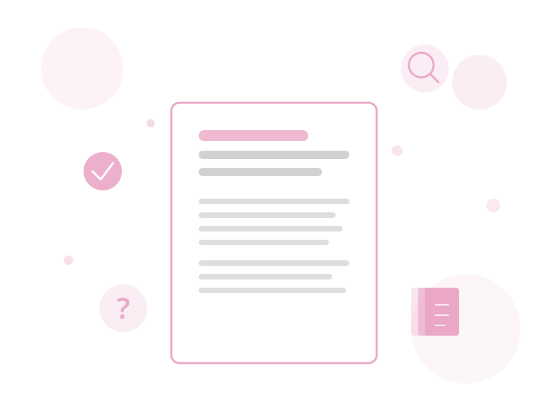 Help Center illustration with documentation, search, and support icons